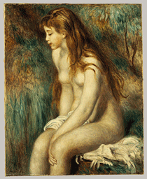 Young Girl Bathing by Renoir